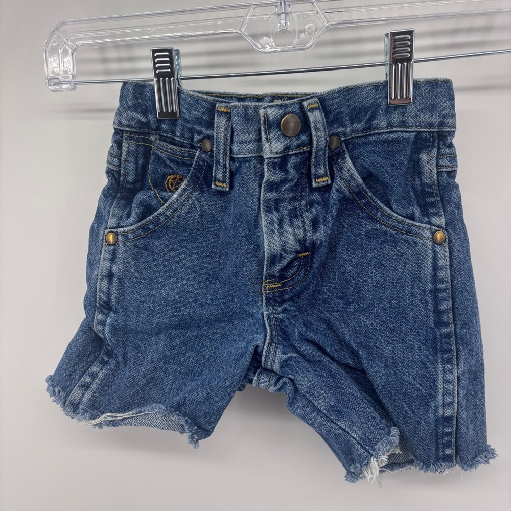 Wrangler Denim Jean Shorts‎ Toddler Cut Offs Pockets Western Cowboy